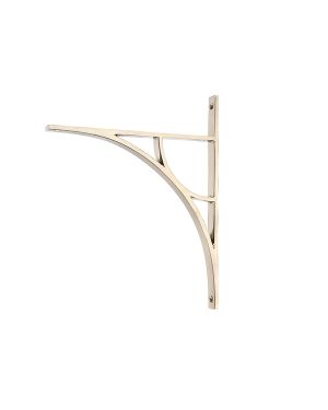 Polished Nickel Tyne Shelf Bracket (314mm x 250mm)