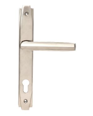 Polished Nickel Art Deco Slimline Lever Espag. Lock Set