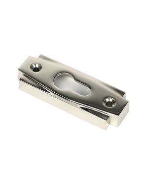 Polished Nickel Art Deco Euro Escutcheon