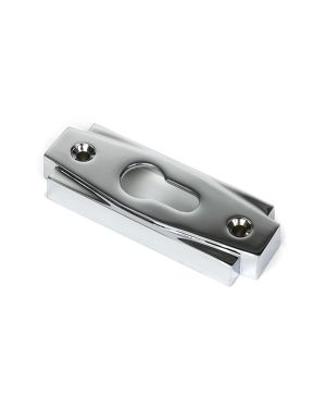 Polished Chrome Art Deco Euro Escutcheon