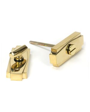 Polished Brass Art Deco Thumbturn