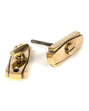 Aged Brass Art Deco Thumbturn