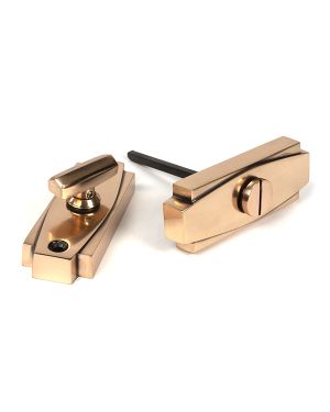 Polished Bronze Art Deco Thumbturn