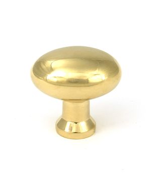 Polished Brass Moore Cabinet Knob - 38mm