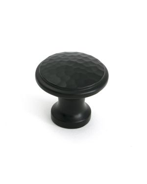 Aged Bronze Hammered Cabinet Knob - Medium