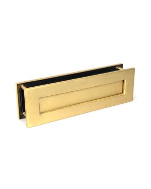 Satin Brass Traditional Letterbox