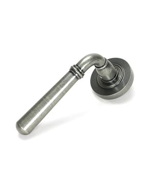 Pewter Newbury Lever on Rose Set (Plain) - Unsprung