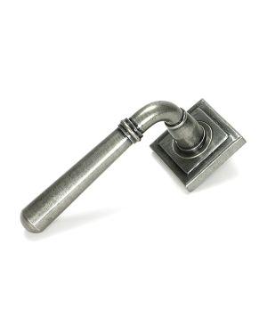 Pewter Newbury Lever on Rose Set (Square) - Unsprung