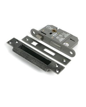 Pewter 2½" 5 Lever BS Sash Lock KA