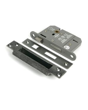 Pewter 3" 5 Lever BS Sash Lock KA
