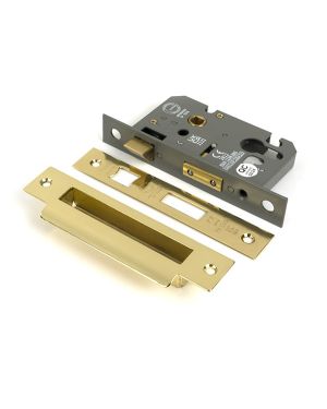 Polished Brass 2½" Euro Profile Sash Lock
