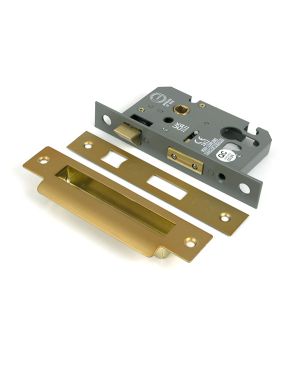 Satin Brass 2½" Euro Profile Sash Lock