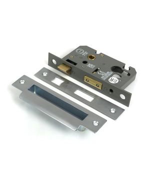 Satin Chrome 2½" Euro Profile Sash Lock