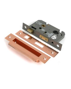 Polished Bronze 2½" Euro Profile Sash Lock