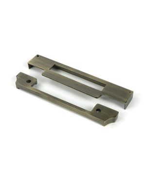 Aged Brass ½" Rebate Kit for Euro Sash Lock