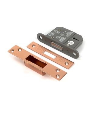 Polished Bronze 2½" 5 Lever BS Dead Lock KA