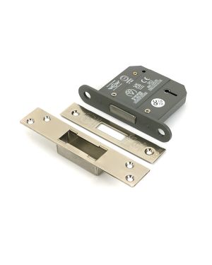 Polished Nickel 3" 5 Lever BS Dead Lock KA