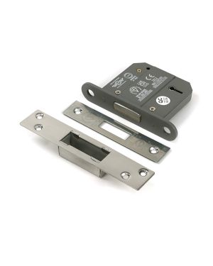 Polished SS 3" 5 Lever BS Dead Lock KA