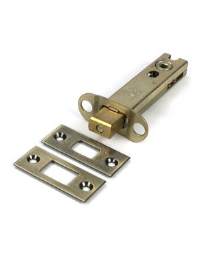 Aged Brass 4" Heavy Duty Tubular Deadbolt