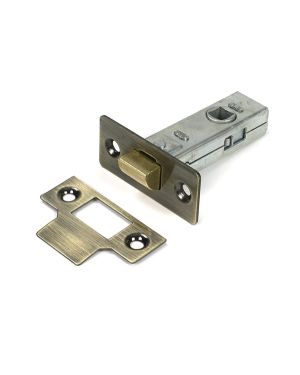 Aged Brass 2½" Tubular Mortice Latch