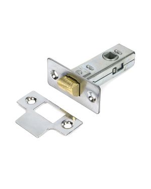 Polished Chrome 2½" Tubular Mortice Latch