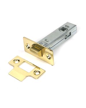 Polished Brass 3" Tubular Mortice Latch