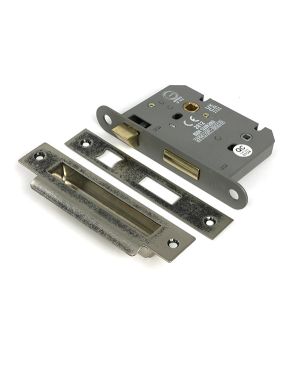 Pewter 3" Heavy Duty Bathroom Mortice Lock