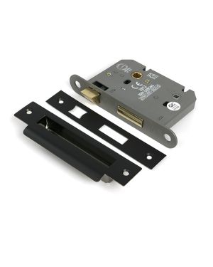 Aged Bronze 3" Heavy Duty Bathroom Mortice Lock