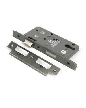 Pewter Euro Din Sash Lock - 60mm Backset/72mm Centre