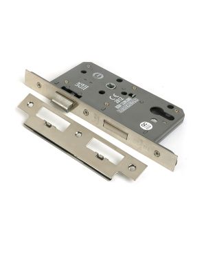 Polished Nickel Euro Din Sash Lock - 60mm Backset/72mm Centre