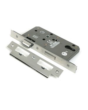 Polished SS Euro Din Sash Lock - 60mm Backset/72mm Centre