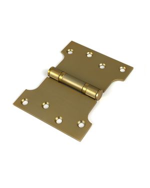Satin Brass 4" x 3" x 5" Parliament Hinge (pair) ss