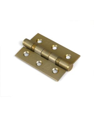 Satin Brass 3" Ball Bearing Butt Hinge (Pair) ss