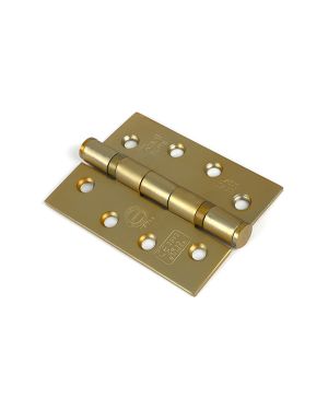 Satin Brass 4" Ball Bearing Butt Hinge (Pair) ss