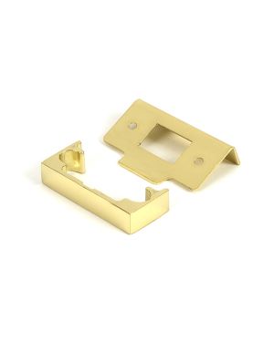 Polished Brass ½" Rebate Kit for Tubular Mortice Latch