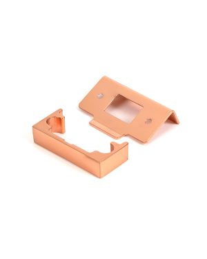 Polished Bronze ½" Rebate Kit for Tubular Mortice Latch