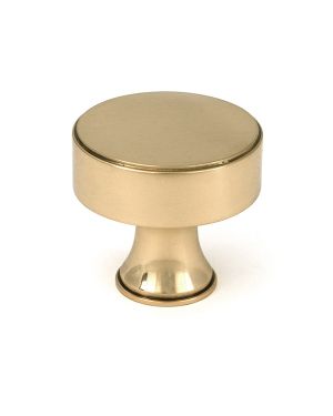 Polished Bronze Scully Cabinet Knob - 38mm