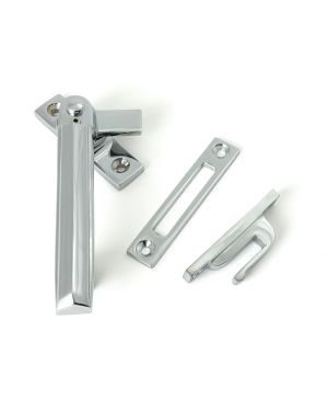 Polished Chrome Locking Art Deco Fastener - LH