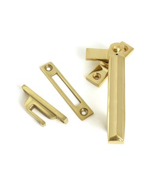 Polished Brass Locking Art Deco Fastener - RH