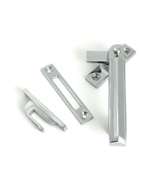 Polished Chrome Locking Art Deco Fastener - RH