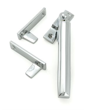 Polished Chrome Night-Vent Locking Art Deco Fastener