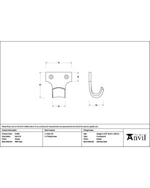 Pewter Sash Lift