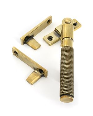 Aged Brass Night-Vent Locking Brompton Fastener