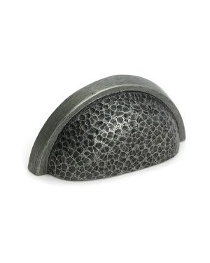 Pewter Hammered Regency Drawer Pull