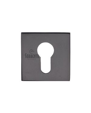 Euro Profile Escutcheon Square Matt Black