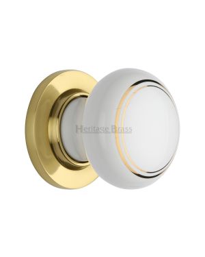 Gold Line Knob with Polished Brass base