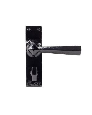 Black Straight Lever Bathroom Set