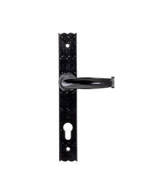Black Cottage Lever Espag. Lock Set