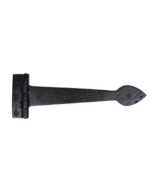 Black Smooth 12" Cast T Hinge (pair)