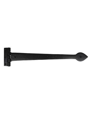 Black Smooth 18" Cast T Hinge (pair)